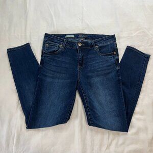 Kut from the Kloth Dark Wash Mid Rise Toothpick Skinny Jean | Size 10S